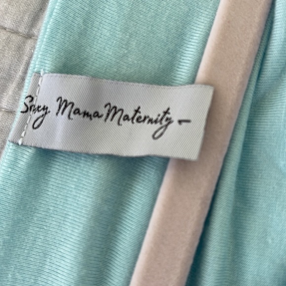 Maternity Dress! Sexy Mama Dress in Beautiful Blue Short Sleeves.2-6sized - Picture 4 of 5